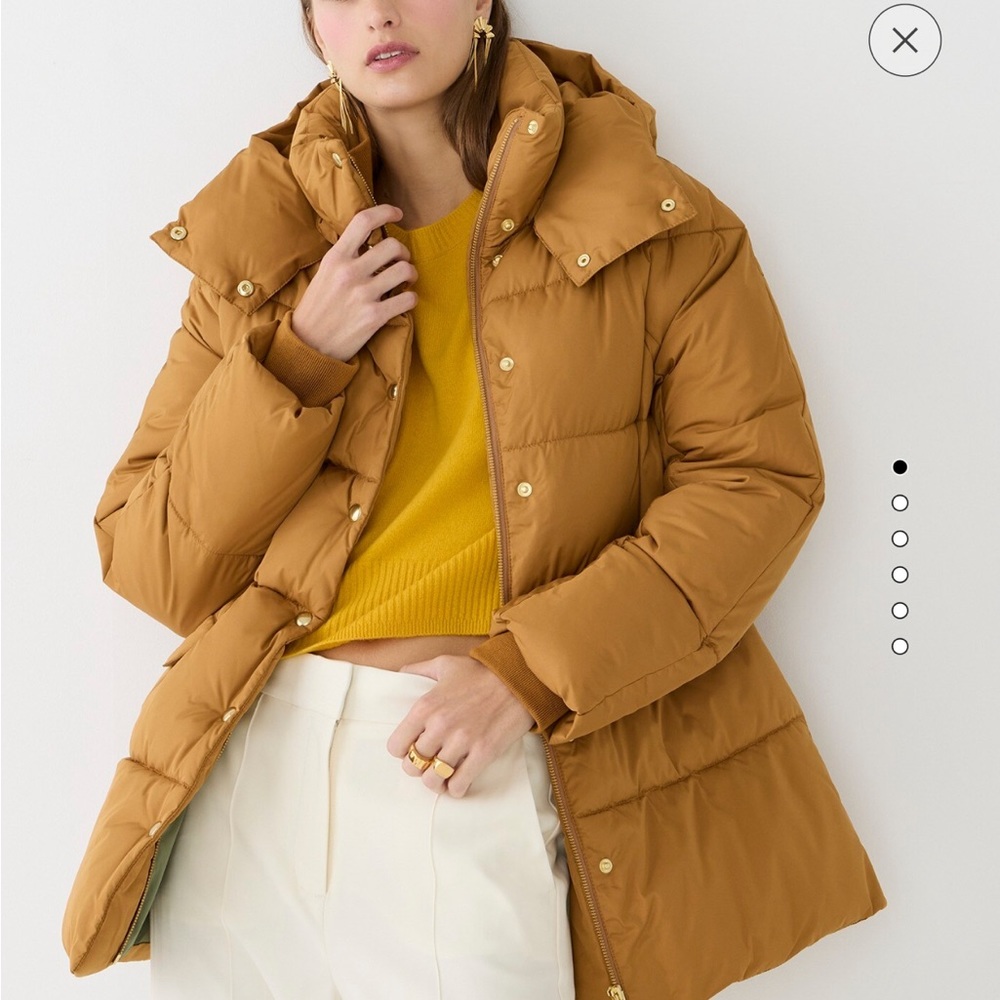 J.Crew New Chateau Puffer Coat, XSP, Pack Brown